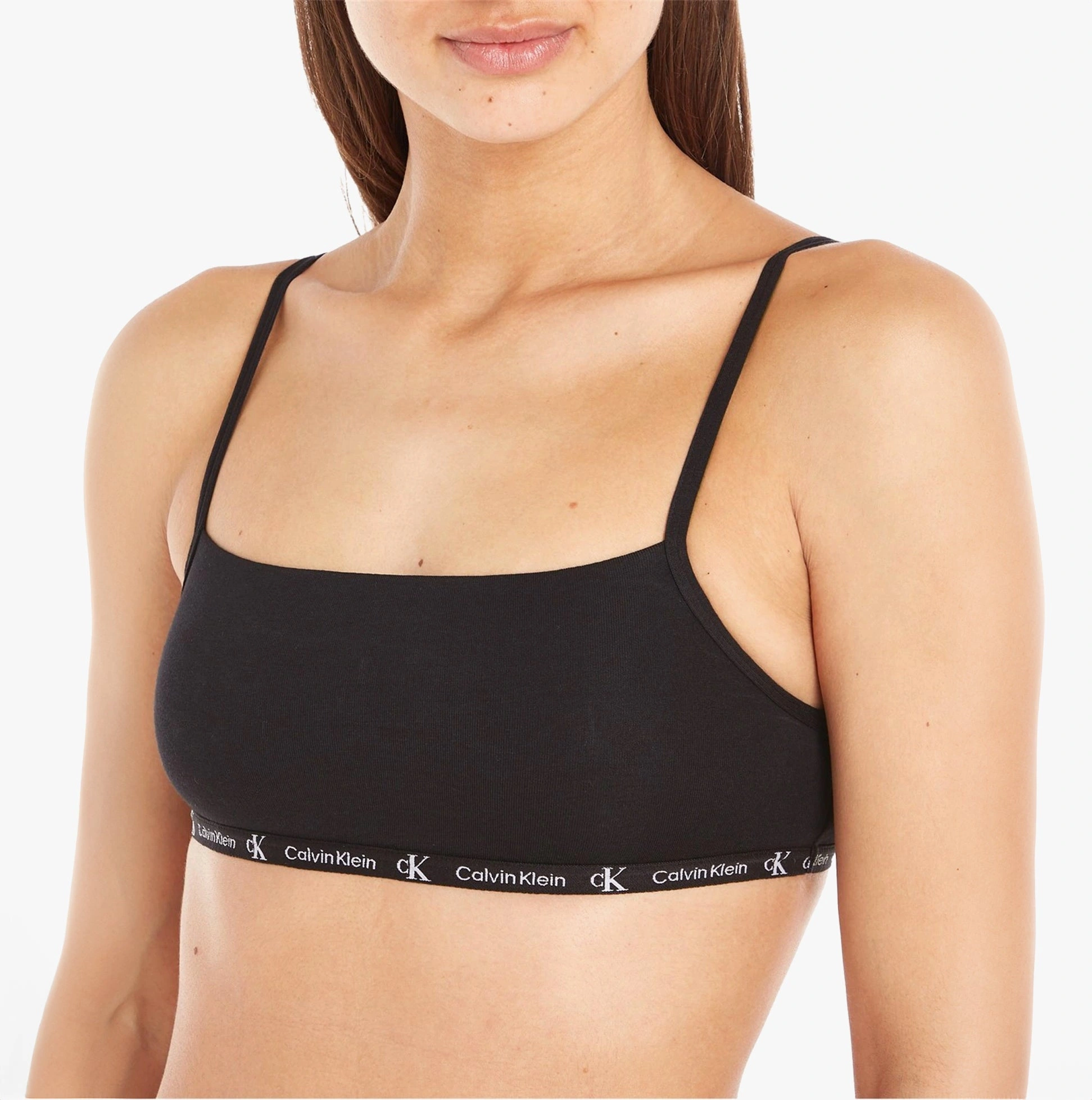 Calvin Klein 90s Tiger Print Bralette – Bold Black, Effortless Cool.